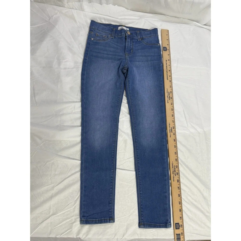 Girls 12 Slim Jeans Jordache Skinny Light Wash Denim Blue Jeans Adjustable Waist